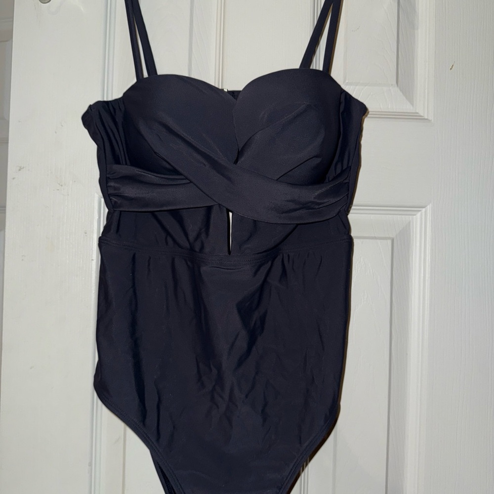 Cupshe Elegant Gray One Piece Swimsuit
